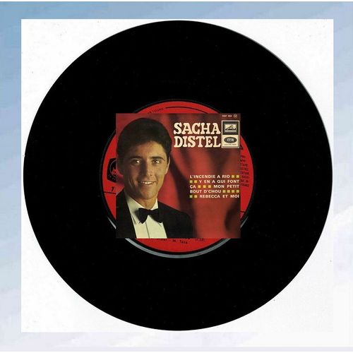 1 Disque Ancien, 45 Tours, De ( Sacha Distel ) Année 1966