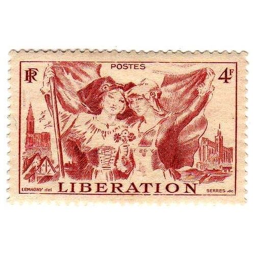 France 1945 - Y&t N°739 - 4f - Libération De L'alsace Et De La Lorraine - Cathédrale De Strasbourg - Neuf
