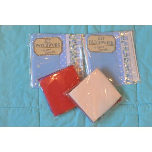 1010 Morceaux De Tissu Carré Pour Patchwork Cadeau Déco Kit Carterie Idéal Scrapbooking