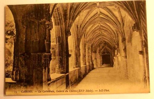 Carte Postale Ancienne Lot Cahors La Cathedrale Galerie Du Cloitre Xvi E Siecle