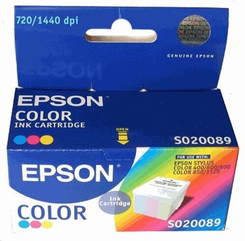 Epson - Jaune, cyan, magenta - original - cartouche d'encre - pour Stylus Color 1160, 1520, 400, 600, 600Q, 800, 850, 850N, 850Ne; Stylus Scan 2000, 2500