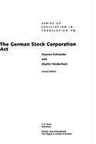 The German Stock Corporation Act, Second Edition