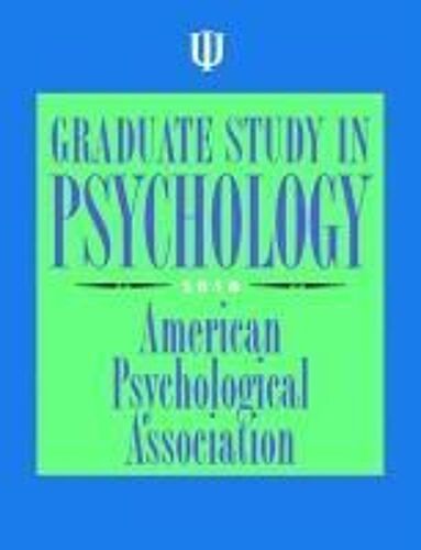 Graduate Study In Psychology