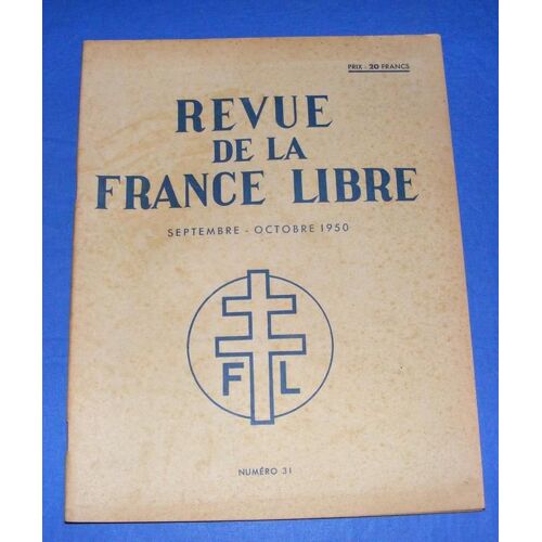 Revue De La France Libre  N° 31
