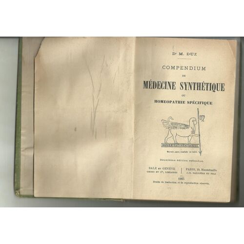 Compendium De Medecine Synthetique