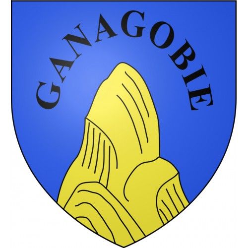 Ganagobie 04 Ville Sticker Blason Écusson Autocollant Adhésif - Taille : 4 Cm