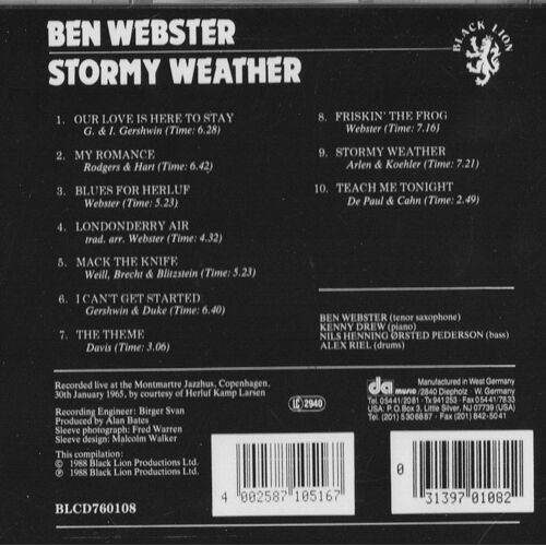 Stormy Weather - European Import