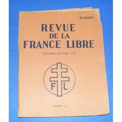 Revue De La France Libre  N° 51