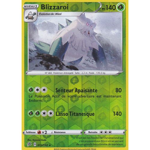 Carte Pokemon - Blizzaroi - 013/192 - Holo-Reverse - 140 Pv - Épée Et Bouclier 2 Clash Des Rebelles