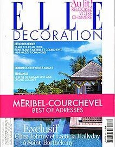 Elle Decoration  N° 188 : Exclusif : Chez Johnny Et Laeticia Hallyday À Saint-Barthélemy