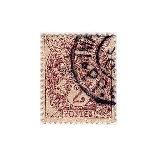 France 1900-24 - Y&t N°108 - 2c - Type Blanc - Oblitéré