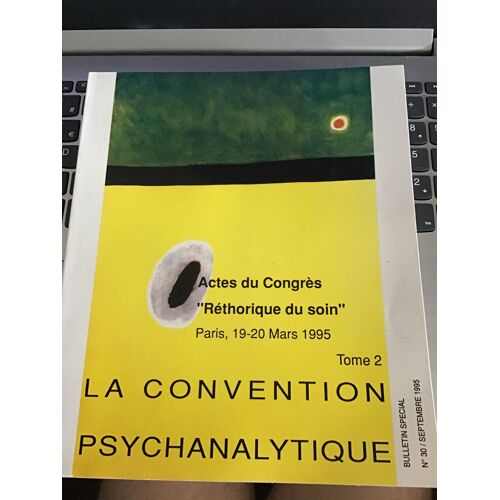 Bulletin De La Convention Psychanalytique Hors-Série N° 30 : Actes Du Congrès "Rhétorique Du Soin" - Tome 2 - Paris, 19-20 Mars 1995