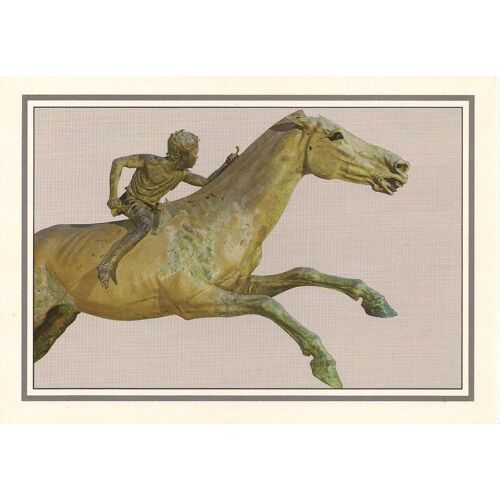 Athènes - Musée National - Cheval De Course Avec Son Jockey Provenant De L'artémision.