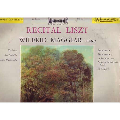 Récital  Liszt : Un Sospiro - Les Funérailles - Première Méphisto Valse - Rêve D'amour N°1 Et N°3 - Au Bord D'une Source - Les Jeux D'eau À La Ville D'este - La Campanella