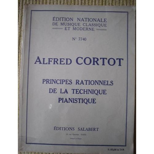 Principes Rationnels De La Technique Pianistique