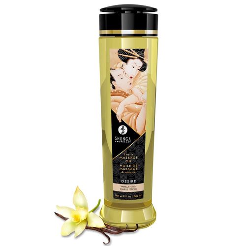 Huile De Massage Desire Saveur Vanille - 240 Ml Shunga Erotic Art 