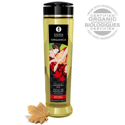 Huile De Massage Biologique Saveur Delices D'erable - 240 Ml Shunga Erotic Art 