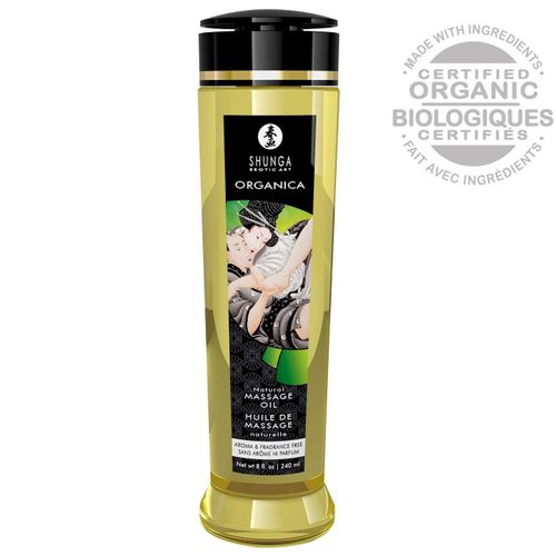 Huile De Massage Biologique Nature - 240 Ml Shunga Erotic Art 