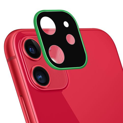 Protège Caméra Apple iPhone 11 Vitre Protection Verre Trempé 9H Anti-trace vert
