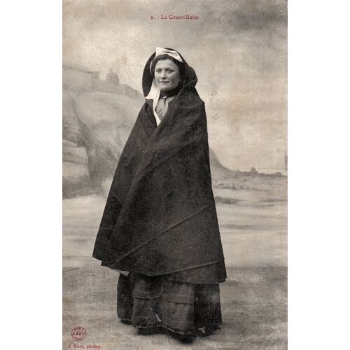 Carte Postale Ancienne, France, Manche ( 50 ), Granville, Femme En Costume, La Granvillaise