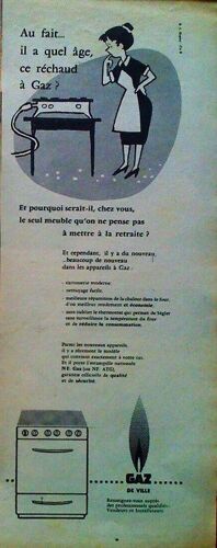 Publicite Ancienne (Mai 1957) Pour Les Nouveautes Des Appareils Au Gaz De Ville (Gaz De France - Gdf)