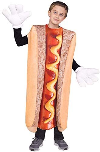 Fun World Photo Real Hot Dog Costume One Size Multicolor
