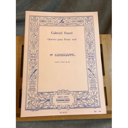 Gabriel Fauré 1er Impromptu Pour Piano Partition Éditions Hamelle Leduc