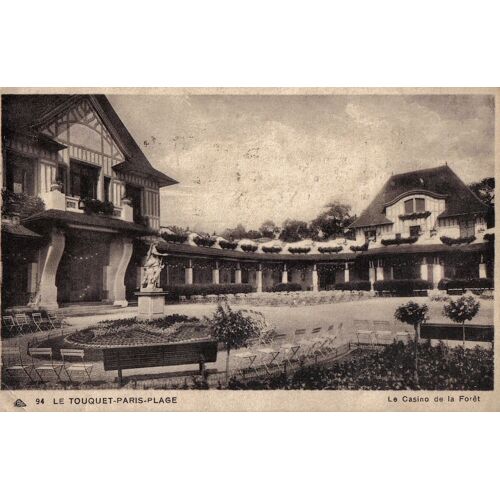 Carte Postale Ancienne, France, Pas De Calais ( 62 ), Le Touquet Paris Plage, Le Casino De La Forêt - Oblitération Du 02/09/1938