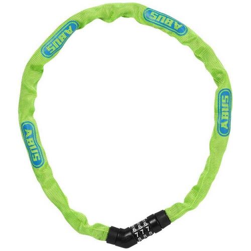 Chaine à maillons carrés 4mm - à combinaison - Steel-O-Chain 4804C/75 - Citron vert ABUS