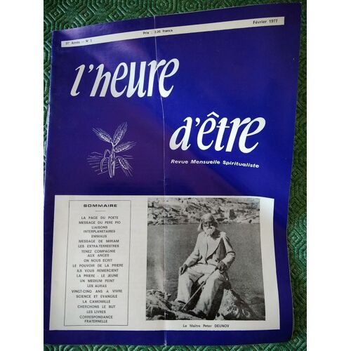 L'heure D'etre 37° Année 1977 2