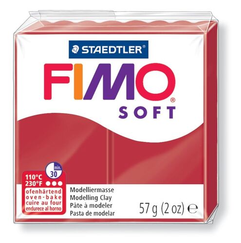 Staedtler Fimo Soft Rouge Noel 8020 2p