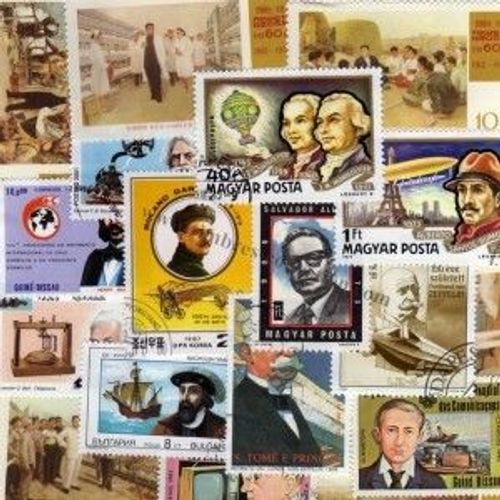 Celebrites Lot De 50 Timbres Differents Du Monde