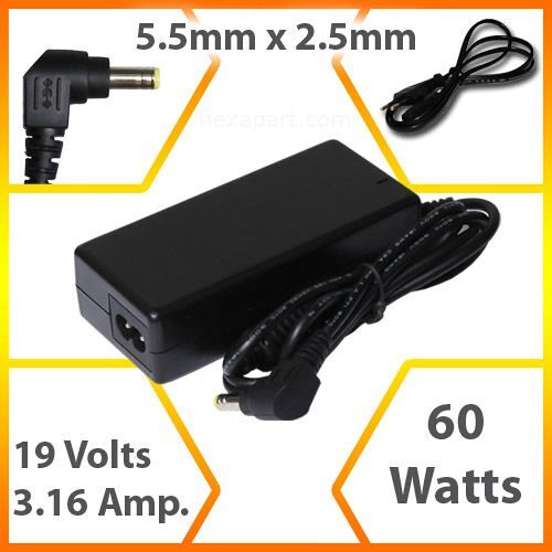 CHARGEUR ALIMENTATION PC PORTABLE ACER Acer TravelMate: 260, 261 19V 3.16A