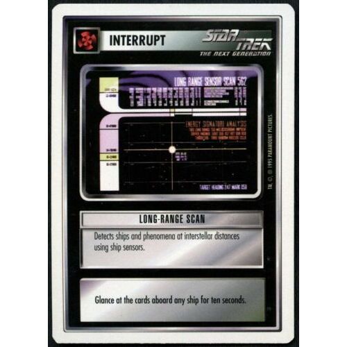 Trading Card Star Trek The Next Generation Long-Range Scan
