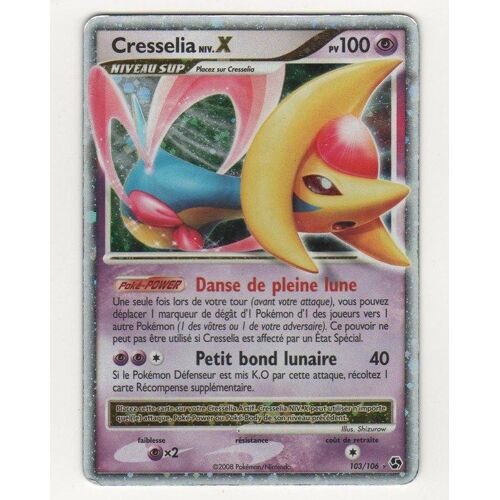 Pokemon - Cresselia Niv X 100 Pv Niv Sup