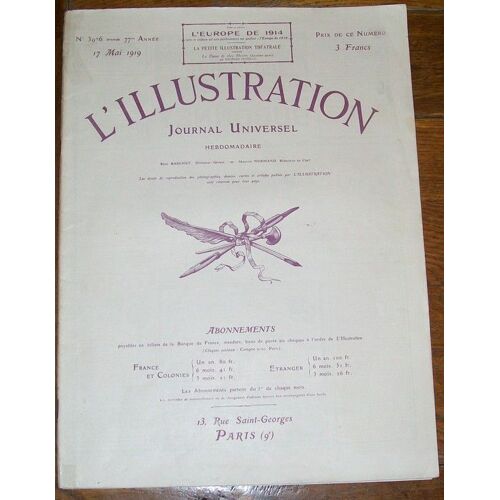 Illustration (L') N°3976 Du 17-05-1919