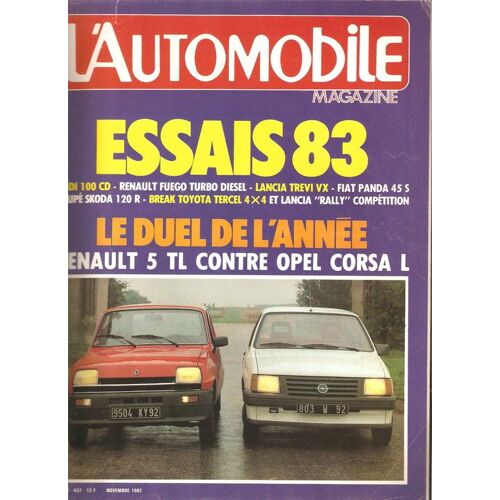 Automobile Magazine (L') N° 437 Du 01/11/1982