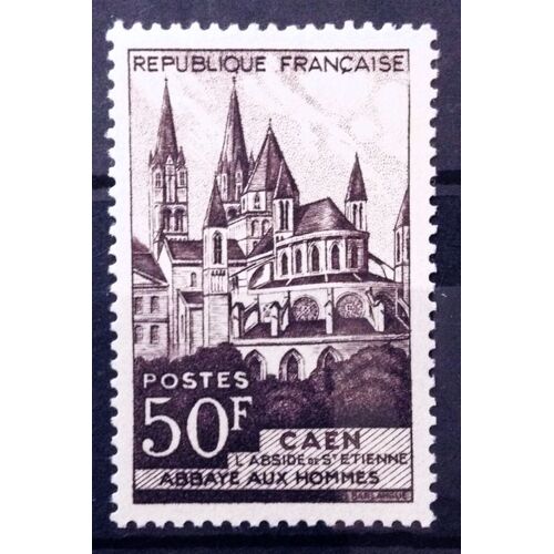 Caen - Abbaye Aux Hommes 50f (Superbe N° 917) Neuf* - Cote 3,00 - France Année 1951 - N11491