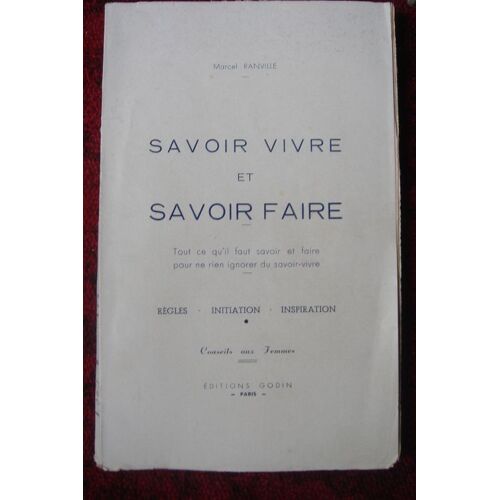 Savoir Vivre Et Savoir Faire