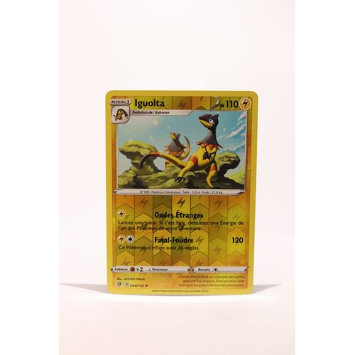 Carte Pokemon - Iguolta - 064/192 - Reverse Holo - Française