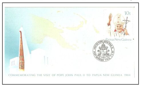 Visite Jean Paul Ii Papouasie Nouvelles Guinée 1984