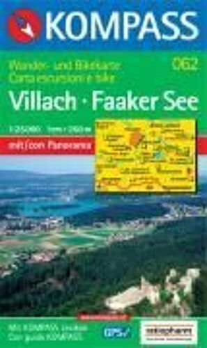 Kompass Wanderkarte 062 Villach, Faaker See