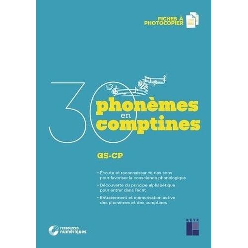 30 Phonèmes En 30 Comptines Gs-Cp - (1 Cd Audio)
