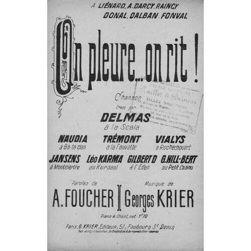 On Pleure ... On Rit !