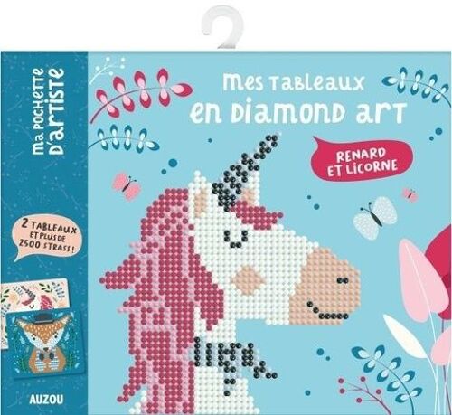 Mes Tableaux En Diamond Art - Renard Et Licorne - 2 Tableaux Et Plus De 2500 Strass !