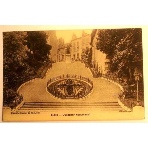 Carte Postale Ancienne Loir Et Cher Blois L Escalier Monumental