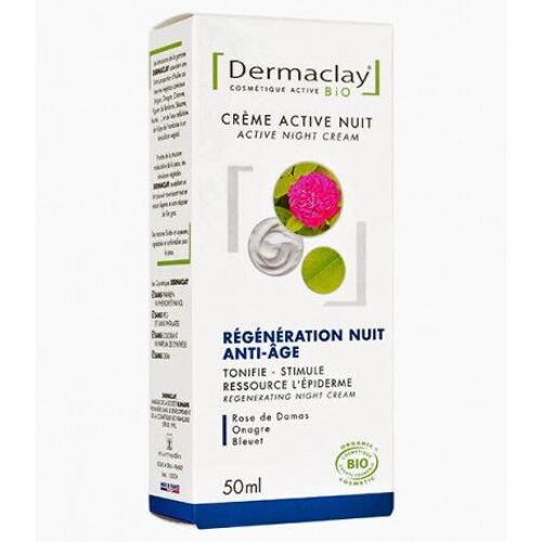 Crème Active Nuit Bio - Régénération Nuit Anti-Âge - 50 Ml 