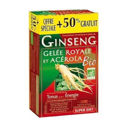 Ginseng - Gelee Royale Acérola Bio 