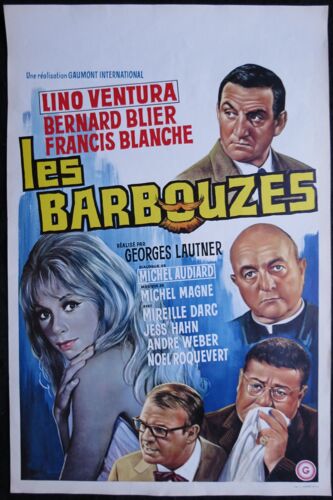 Les Barbouzes - Georges Lautner - Film 1964 - Affiche De Cin?ma Originale Belge De 1964 - 35x54 Cm - Lino Ventura ; Bernard Blier ; Francis Blanche, Mireille Darc - Dialogue De Michel Audiard
