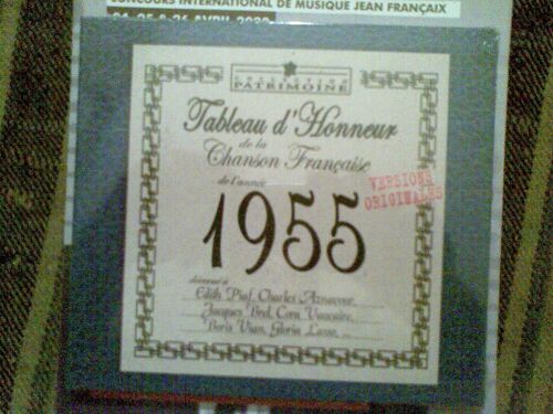 Tableau D Honneur De La Chanson Francaise De L Annee 1955 - Digipack Cd - 20 Titres